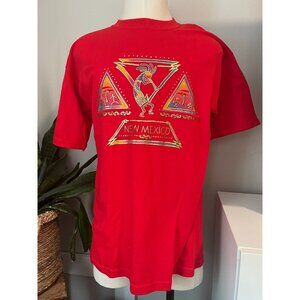 Vintage 90's Kokopelli New Mexico Puff Paint T-shirt Size Large